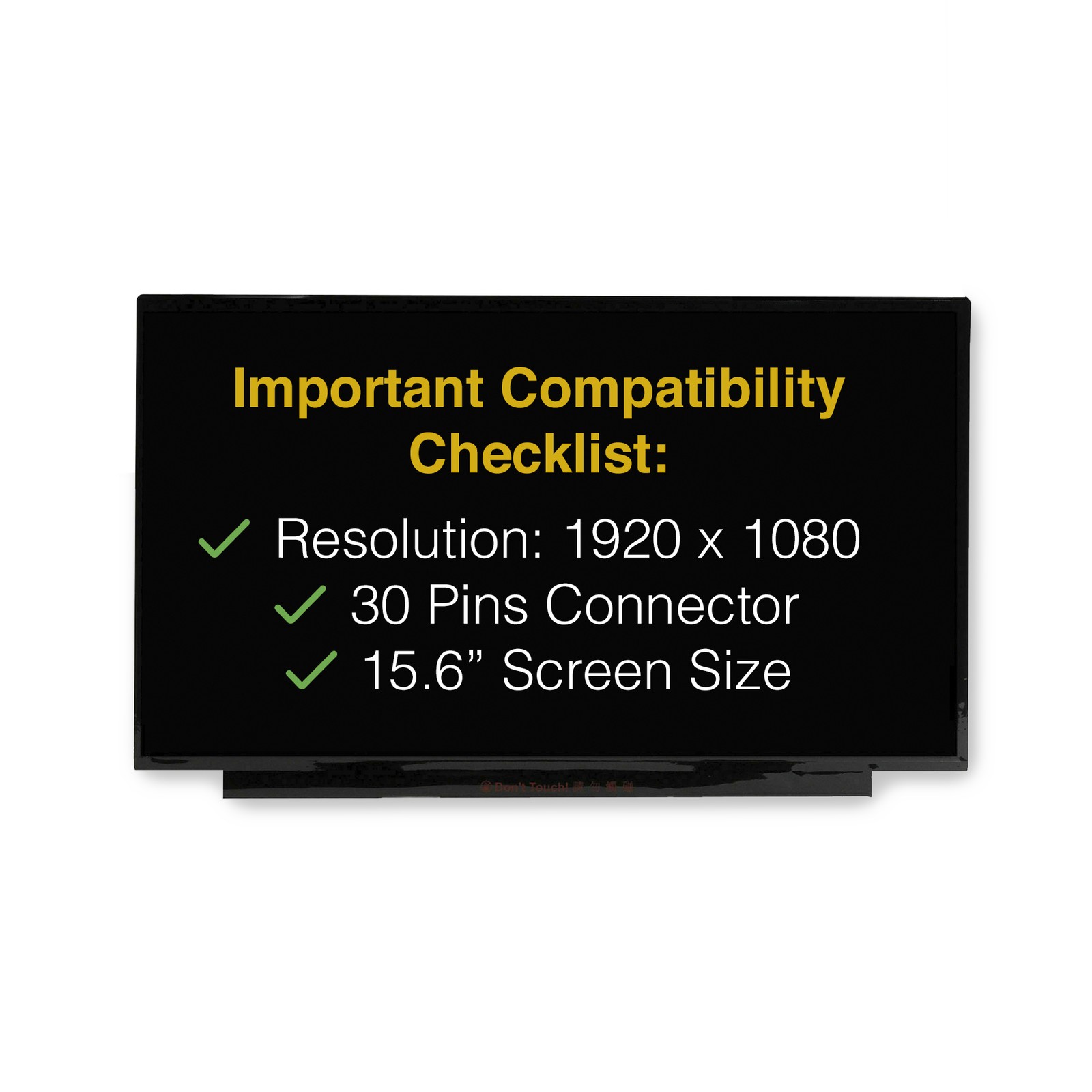 B156HTN06.2 HW0A Screen Replacement 30 Pins LCD LED Display With Tools