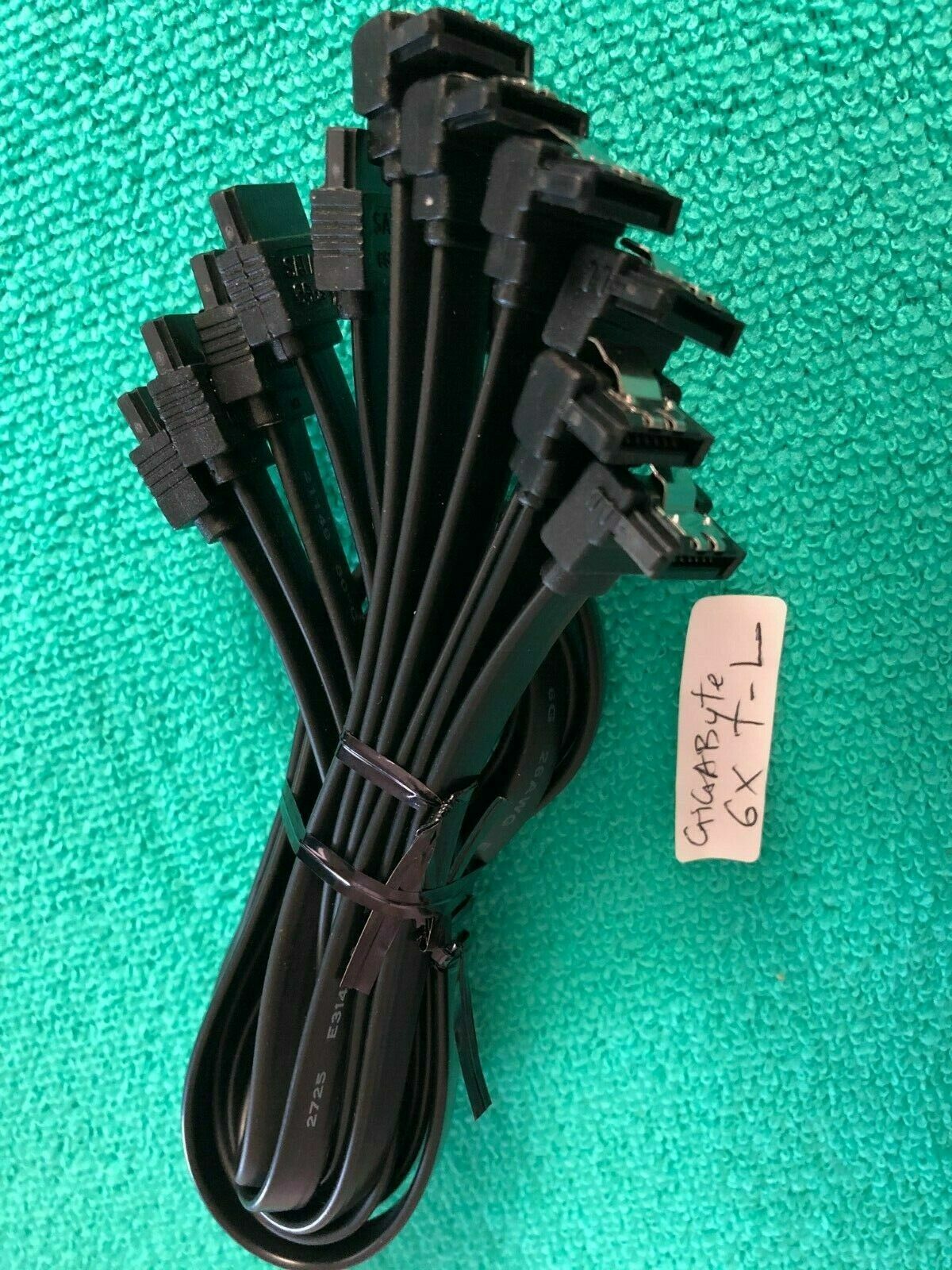 6 pcs 20″ MSI SATA 3.0 cable 6 Gb/s ( 3X T-T + 3X T to L ) ORIGINAL