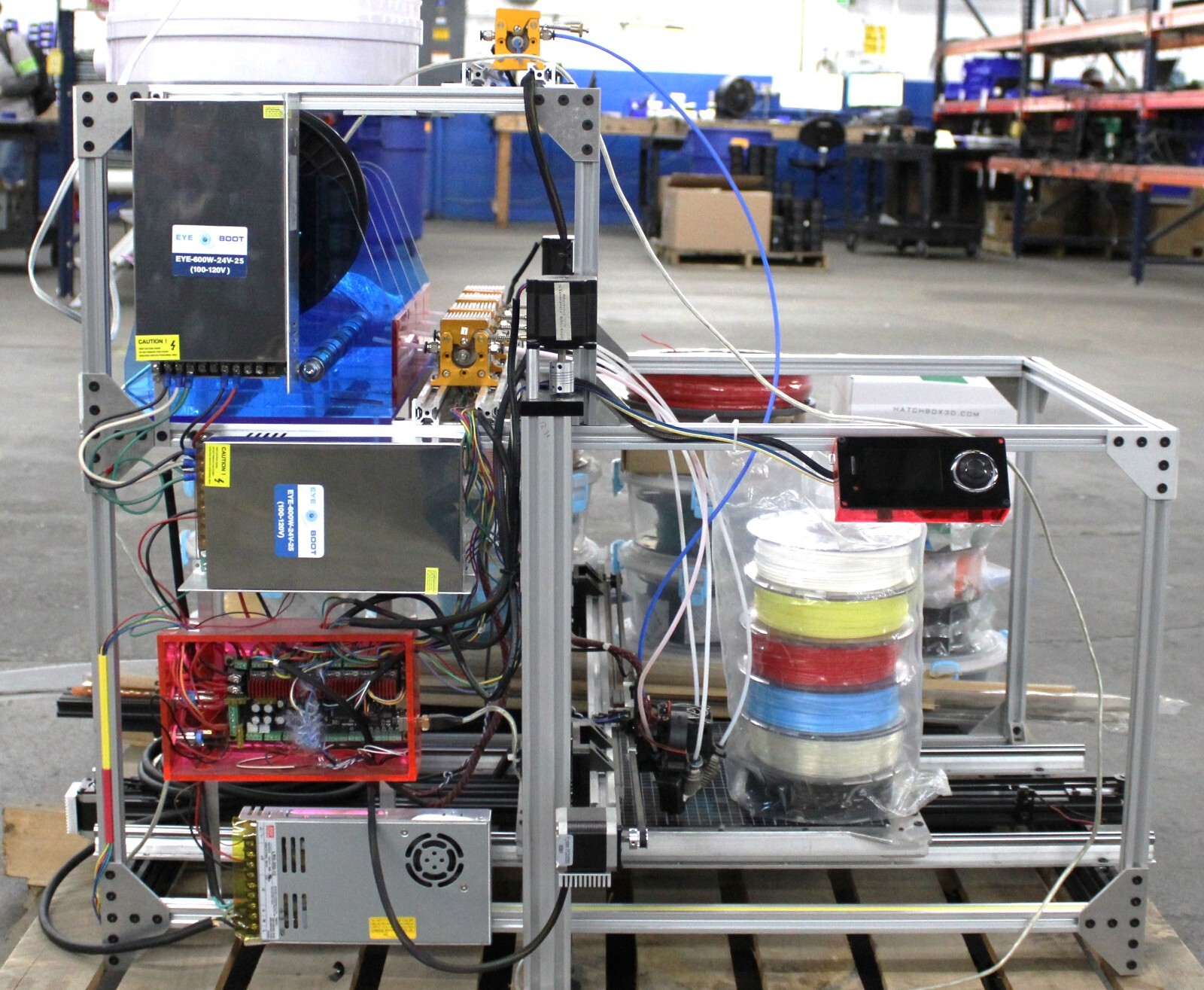 3D Printer Machine with multiple spools – See images-Needs new Heat-bed