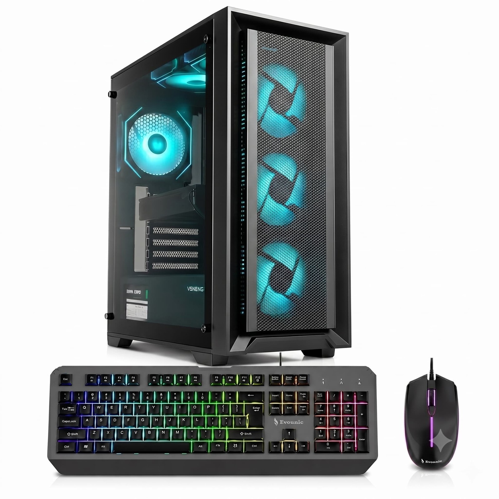 ARBG Gaming PC Desktop i7 E5 RTX 5060 64GB RAM 1TB SSD 4TB HDD Win11 WiFi6 BT5.4