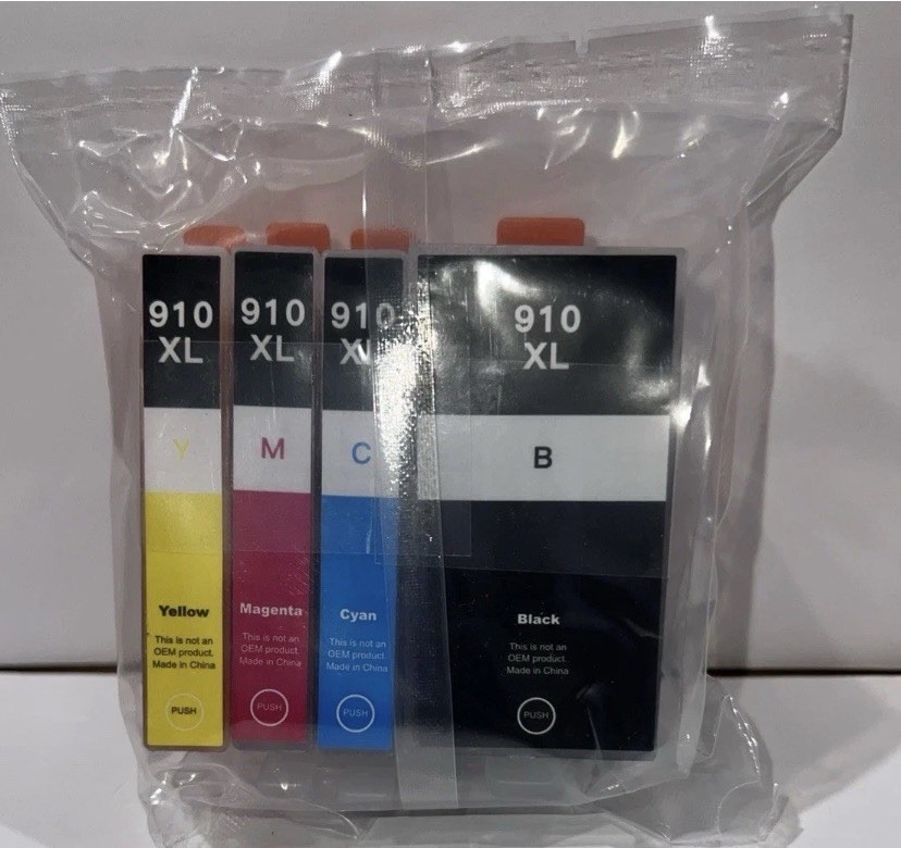 910 XL 910XL Ink Cartridges 4 Pack for HP OfficeJet Pro 8020 8035 8028 8010 8022
