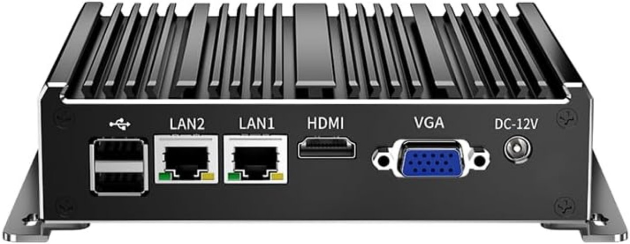 Fanless Mini PC, Industrial PC, Mini Computer Dual Core N2840, 4K HD+VGA, 2Gi…