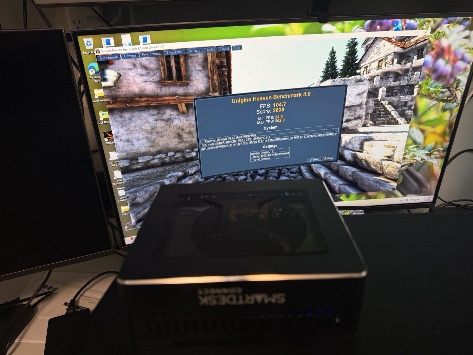 Thunderbolt eGPU Dock – AMD Radeon RX 6600 XT w/ Ethernet and USB 3