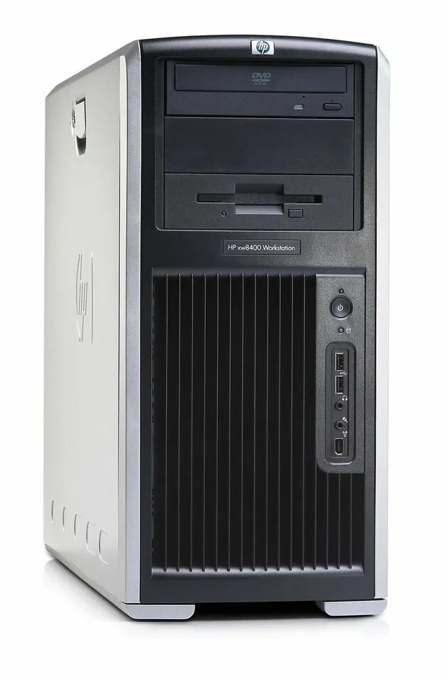HP WorkStation XW8400 Tour 1 x CPU 2.66Mhz Quad Inte 5150 250GB HDD 16GB RAM
