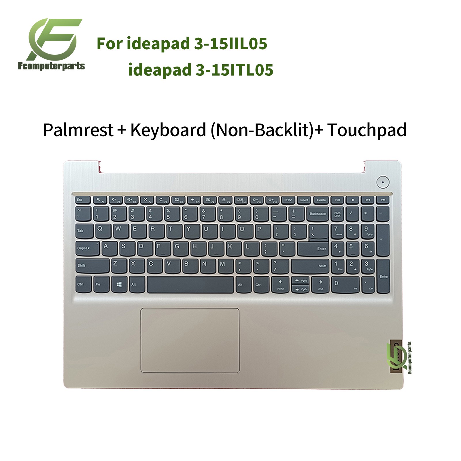 New 5CB0X57656 For Lenovo IdeaPad 3-15IIL05 3-15ITL05 Palmrest Case US Keyboard