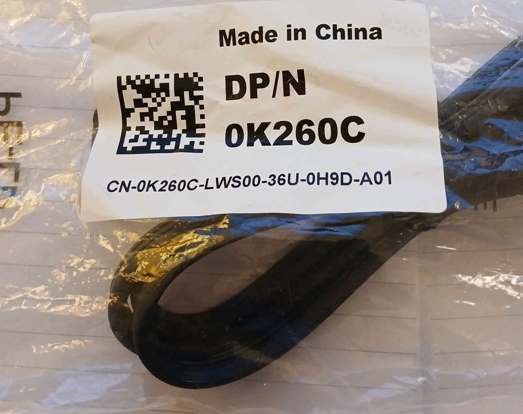 Dell DP/N 0K260C Power Cord open box