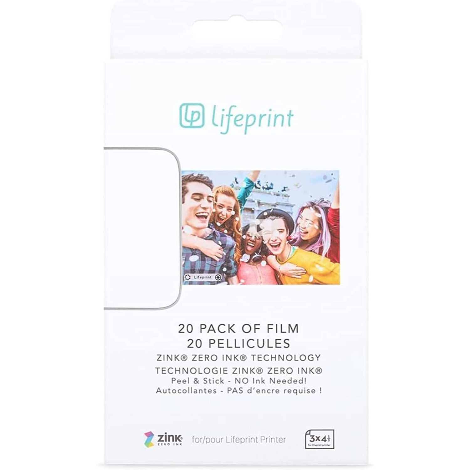 Lifeprint 20-Pack Film for Augmented Reality Photo & Video Printer Refill Pack