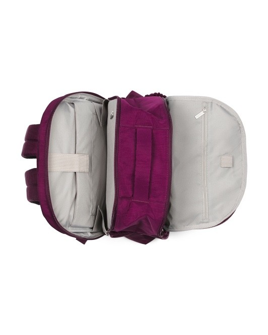 BAGGALLINI 16in Traverse Laptop Backpack Color Mulberry 11.5″H W x 16″H x 7″D;
