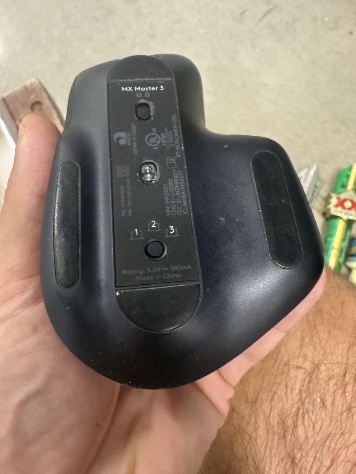 Logitech MX Master 3S bluetooth Wireless Laser Mouse Black READ (no usb dongle)