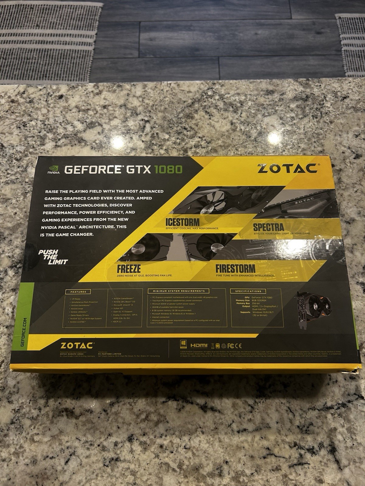 ZOTAC NVIDIA GeForce GTX 1080 8GB GDDR5X Graphics Card