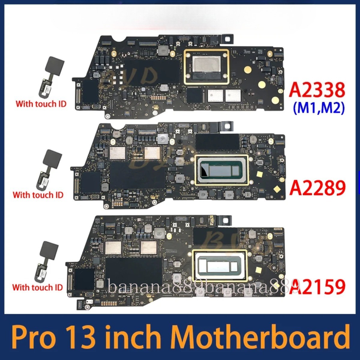 For Macbook Pro 13″ A2338 A2289 A2159 Motherboard 8G/16G 256G/512G/1TB 2020 Year