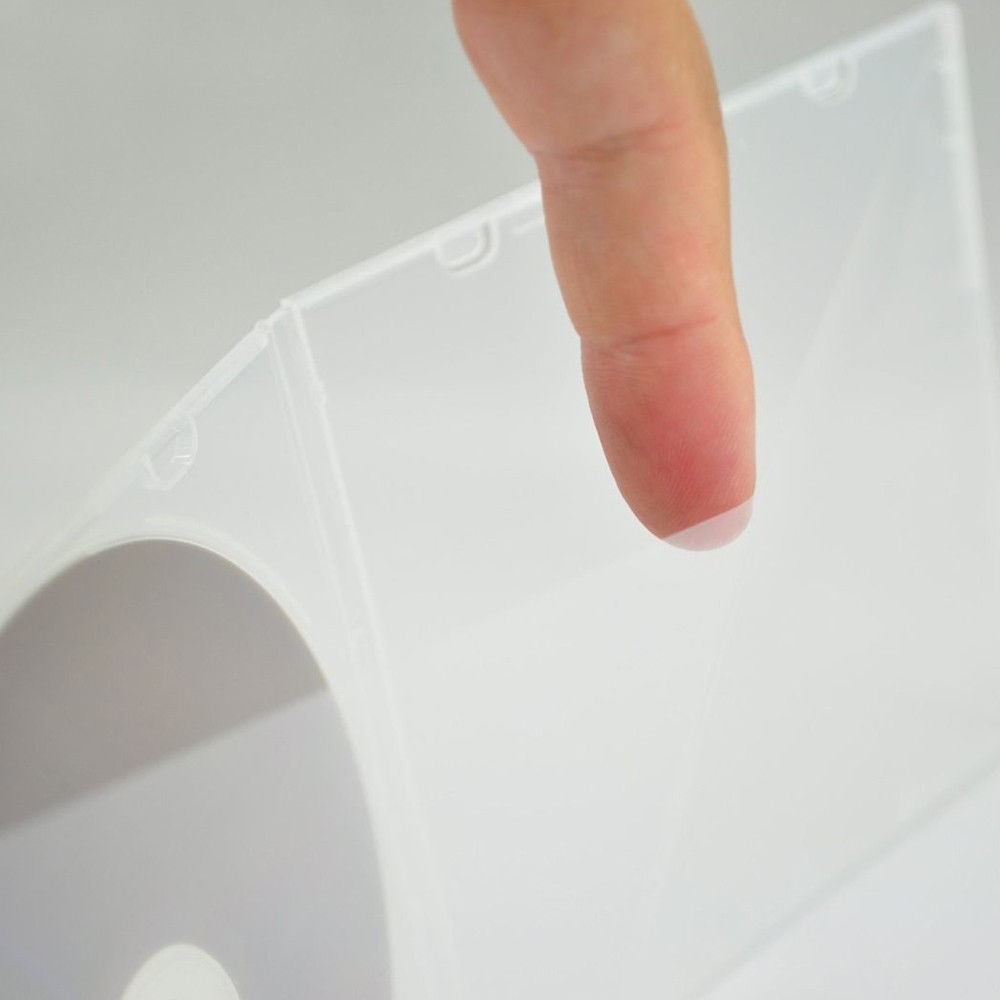 50-200 x Standard Single Clear CD Jewel Case Slim DVD Disk Organizer Holder Tray