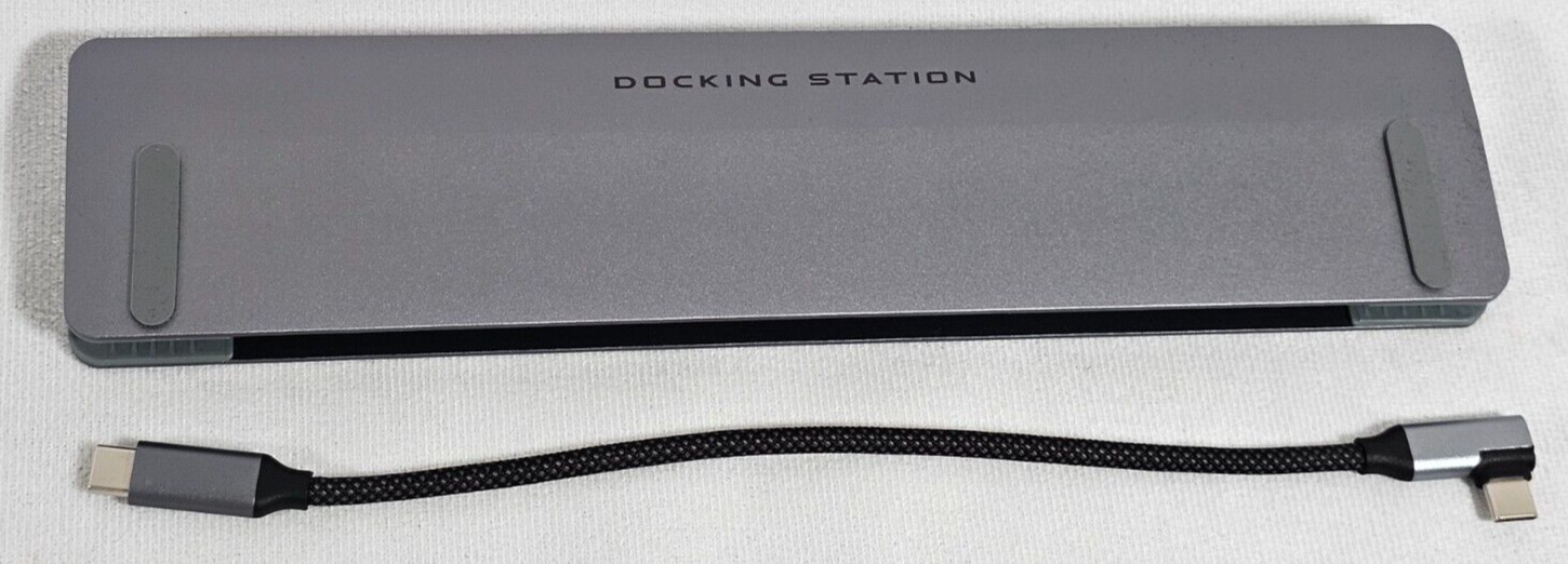 12-in-1 Docking Station Dual 4K Display 100W Charging HDMI USB-C Hub Ethernet SD