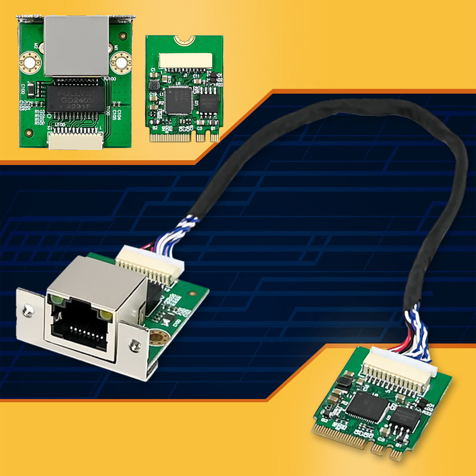 M.2 A+E 2.5GbE Intel I226-V Ethernet. NIC Card Multi-Gig 1G/2.5G/100M NGFF 2230