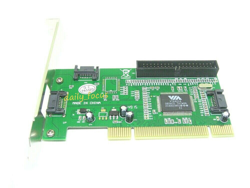 Via VT6421A 2x Internal IDE/PATA and SATA and 1x eSATA – PCI Card