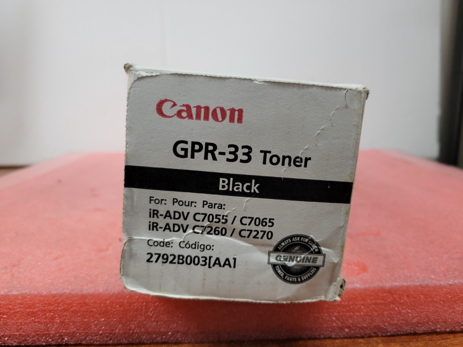Genuine Canon GPR-33 Black Toner Cartridge OEM *NEW* | T202DS