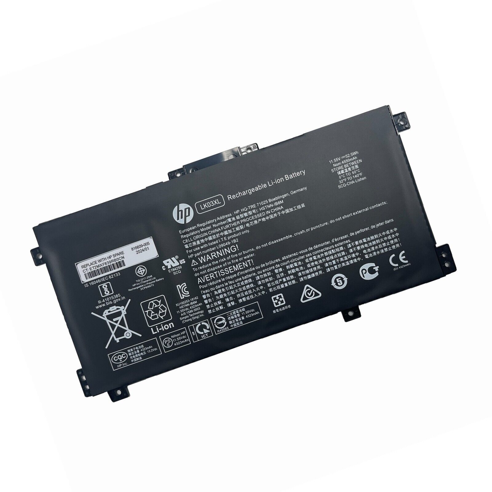 Genuine OEM LK03XL Battery For HP Envy X360 15-BP 15-BQ 17-AE 17-CE L09280-855