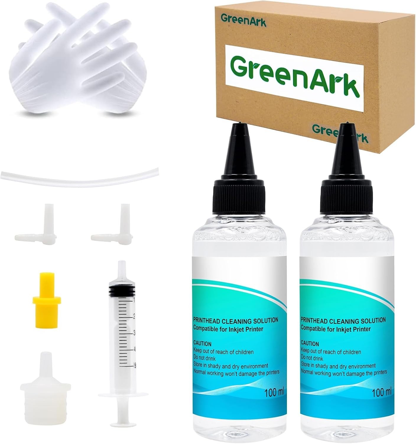 2 x 100ML Printhead Cleaning Kit for All Inkjet Printers – Efficient Maintenance