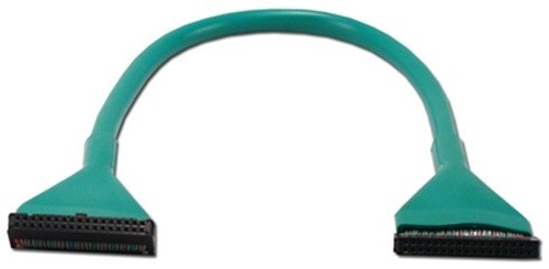18″ Green Round Floppy Disk Drive Cable