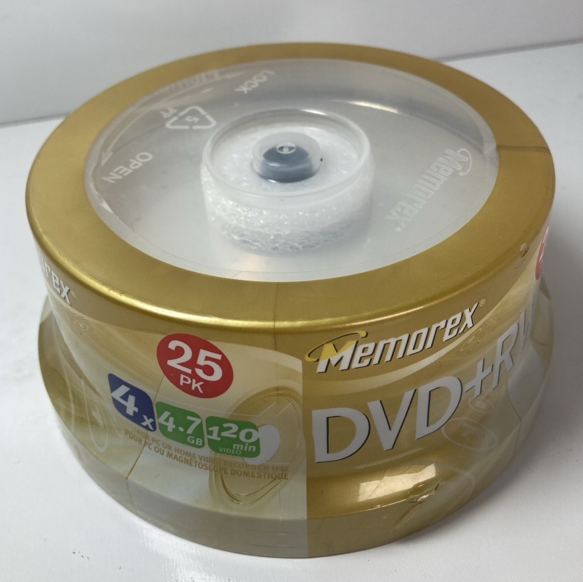 Memorex DVD+RW 25 Pack Blank Rewritable 4.7 gb Discs
