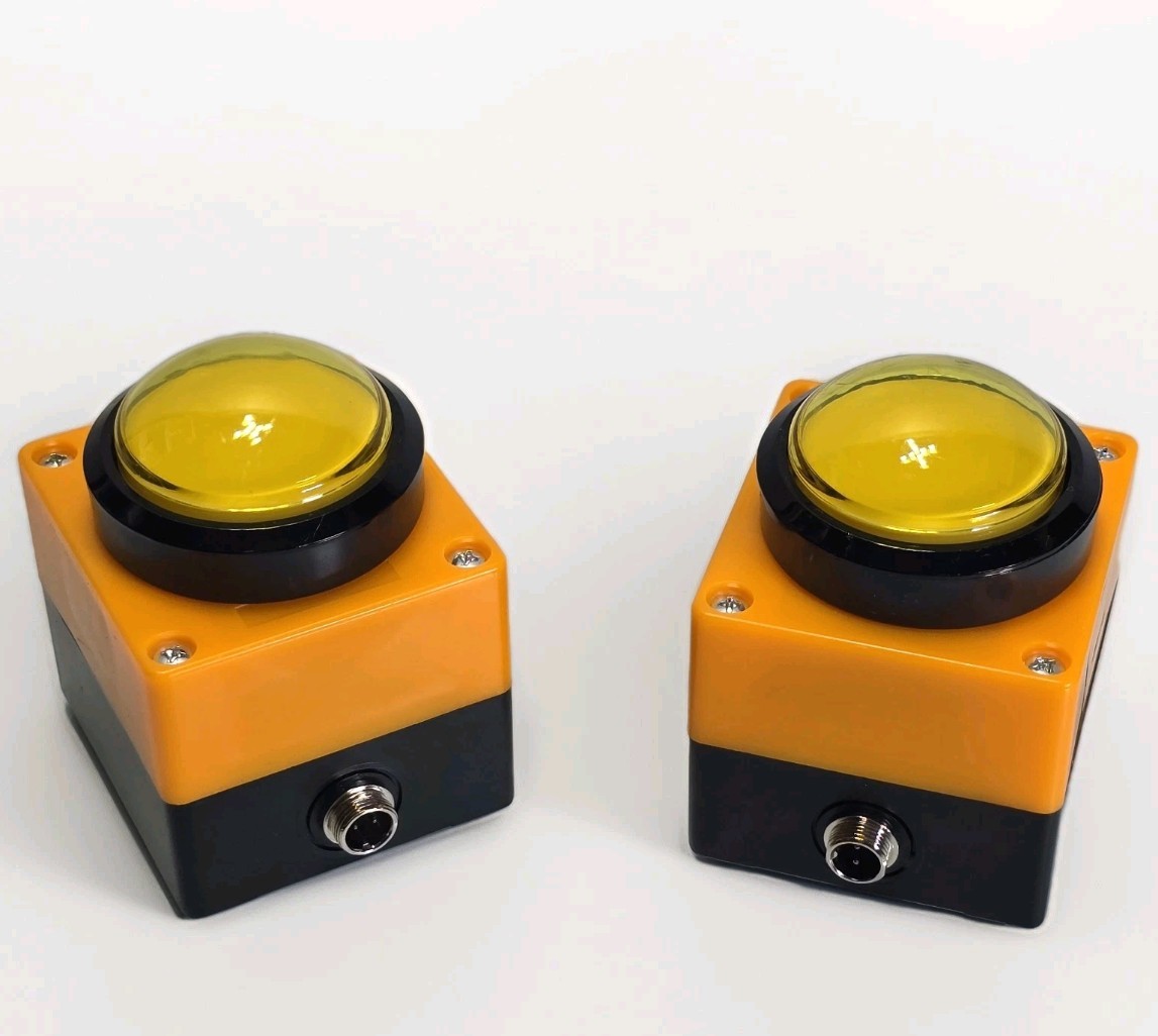Programmable USB Macro Button Big Yellow Dome Switch Custom Shortcut Key PC Mac
