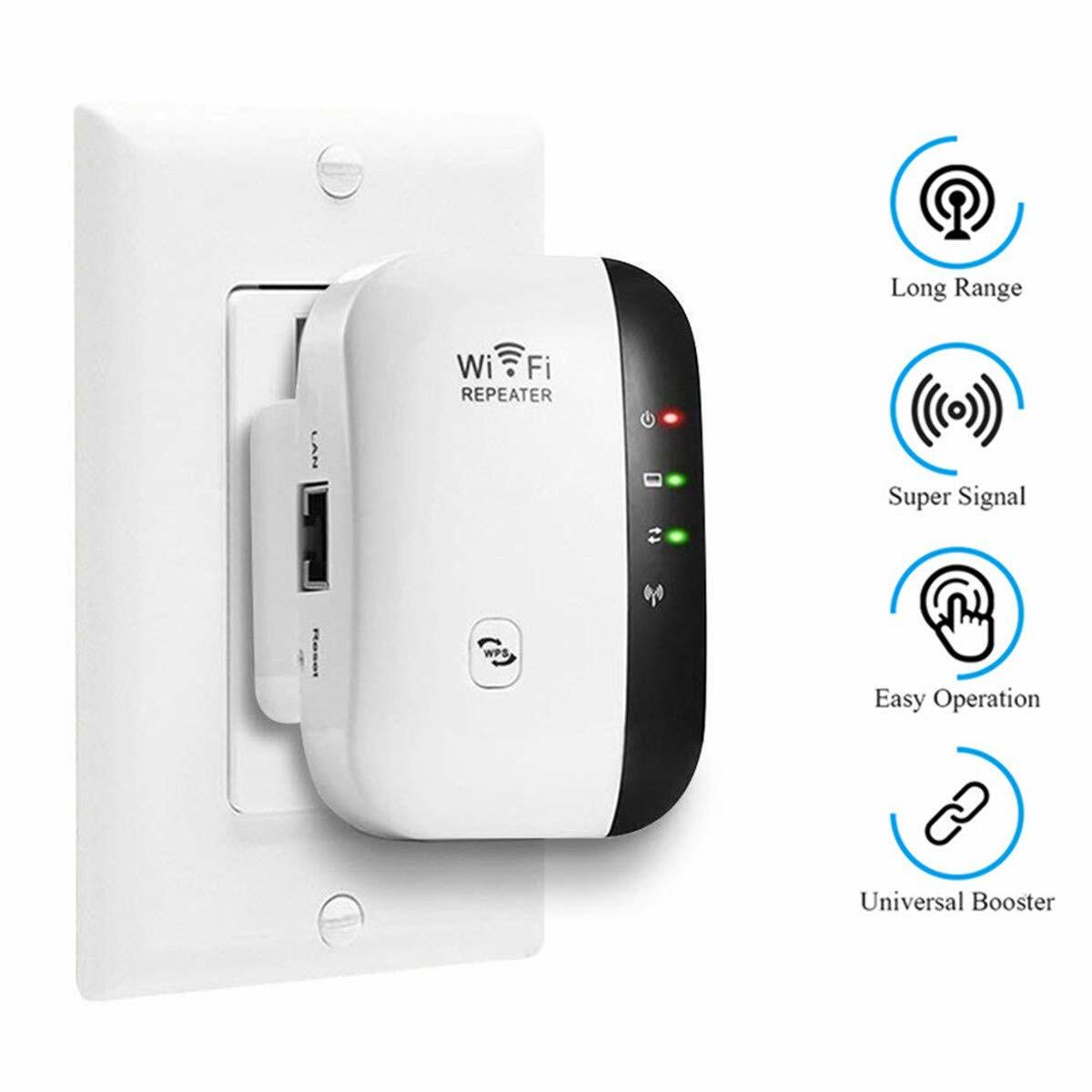WiFi Range Extender Repeater, 300Mbps Wireless Router Signal Booster Amplifier