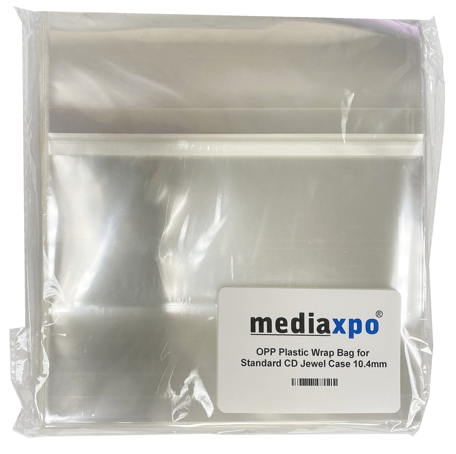 400 OPP Plastic Wrap Bag for Standard CD Jewel Case 10.4mm **1-3 DAYS