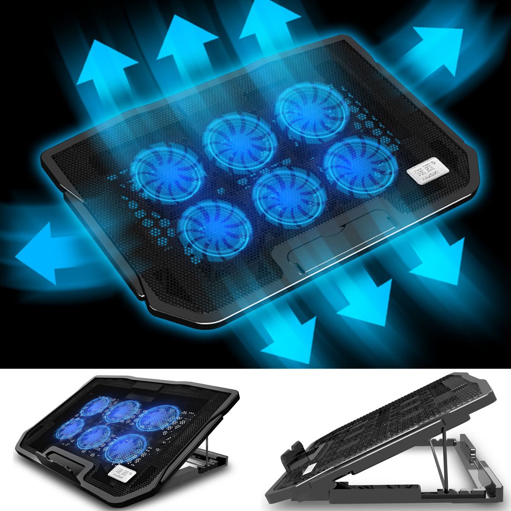 Gaming Laptop Cooling Pad Stand Slim USB Cooler Fan for 11″-17″ Laptop Notebook