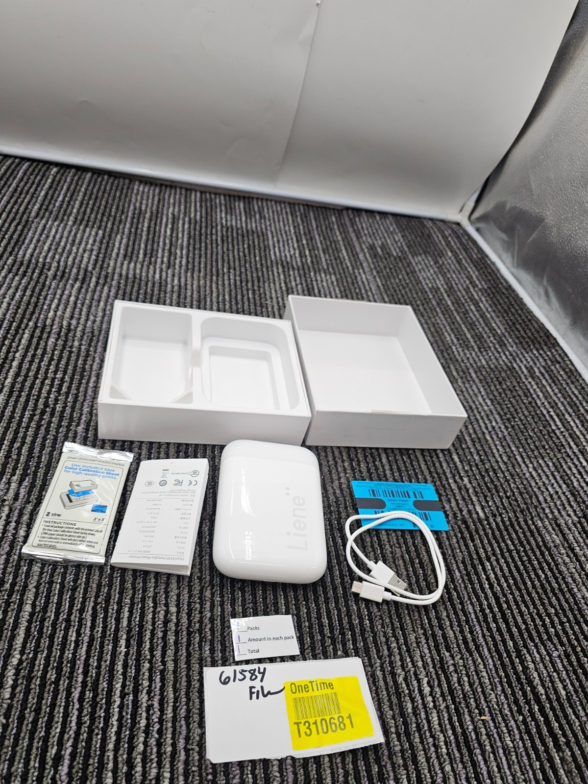 Liene ZPP110 2×3” Mini Portable Instant Photo Printer White Color Portable
