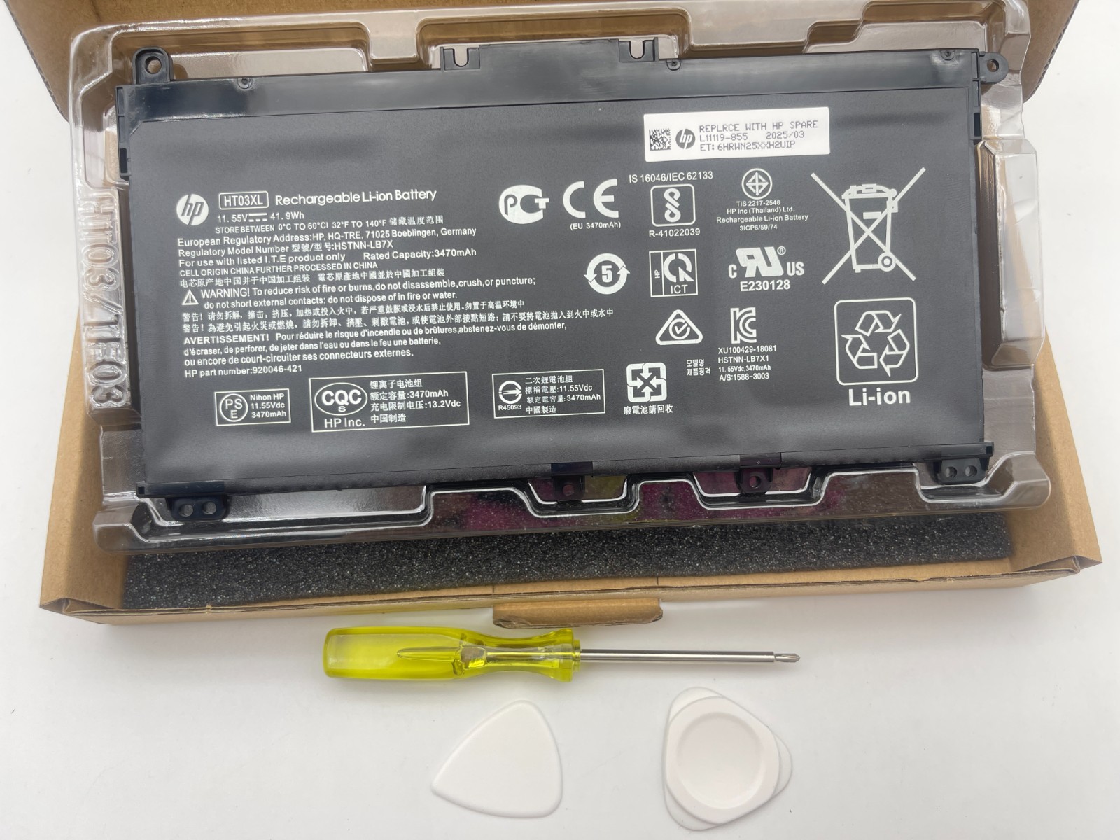 OEM HT03XL Battery 41.9Wh for HP Pavilion 14-CE 15-CR 15-CS 15-CW 15-DA 15-DB US