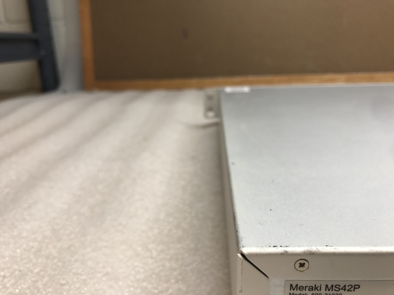 Cisco Meraki MS42P-HW 48 Port PoE Gigabit Cloud Switch with Rack Ears UNCLAIMED