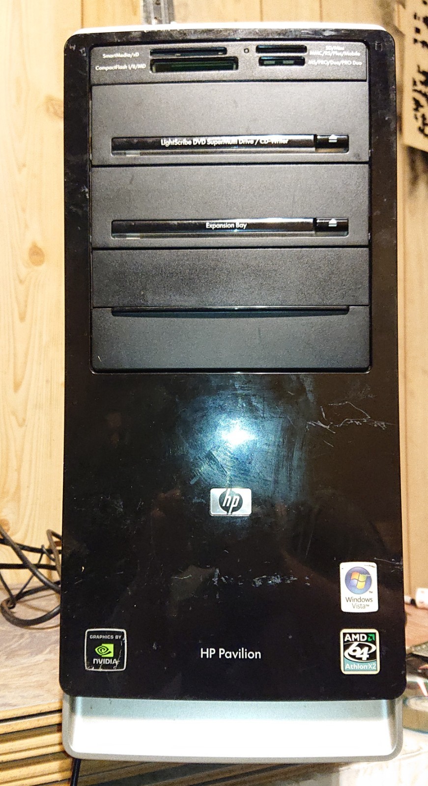 HP a6009n desktop mini tower computer Windows XP 160gb Athlon 64 Nvidia 1gb RAM
