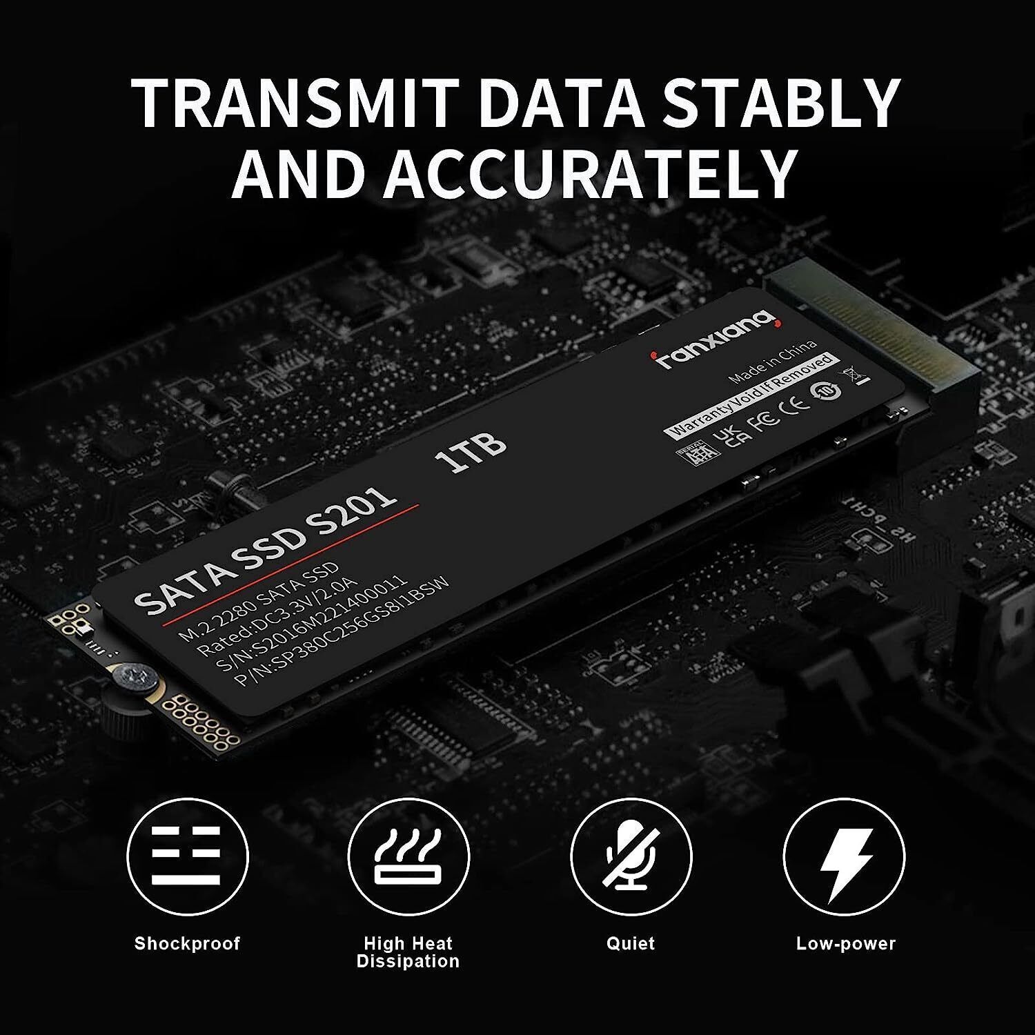 fanxiang M.2 2280 SATA III 2TB 1TB 512G SSD 6Gb/s Internal Solid State Drive Lot