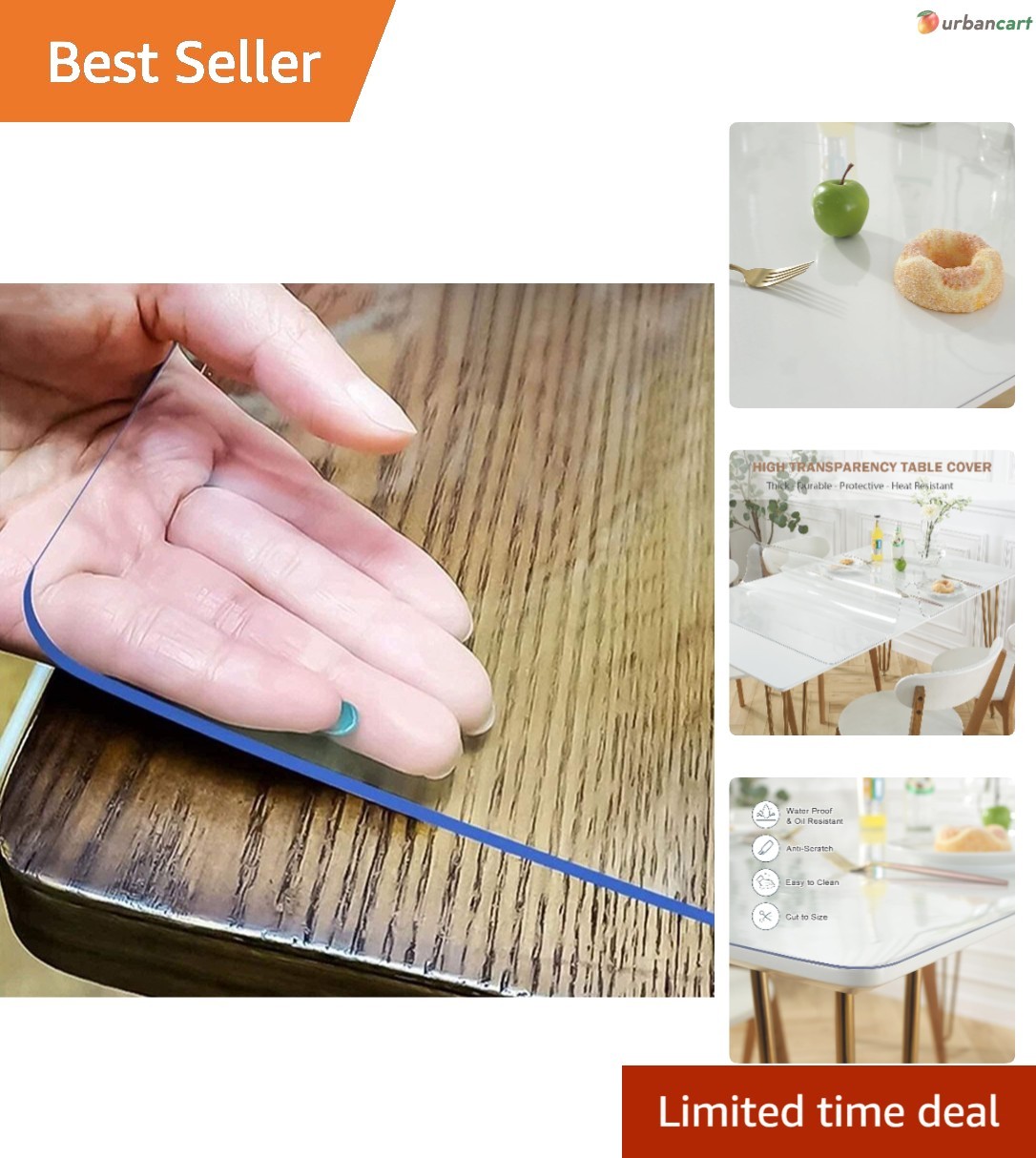 ClearDesk Protector: 14×24 Inch Waterproof PVC Table Mat