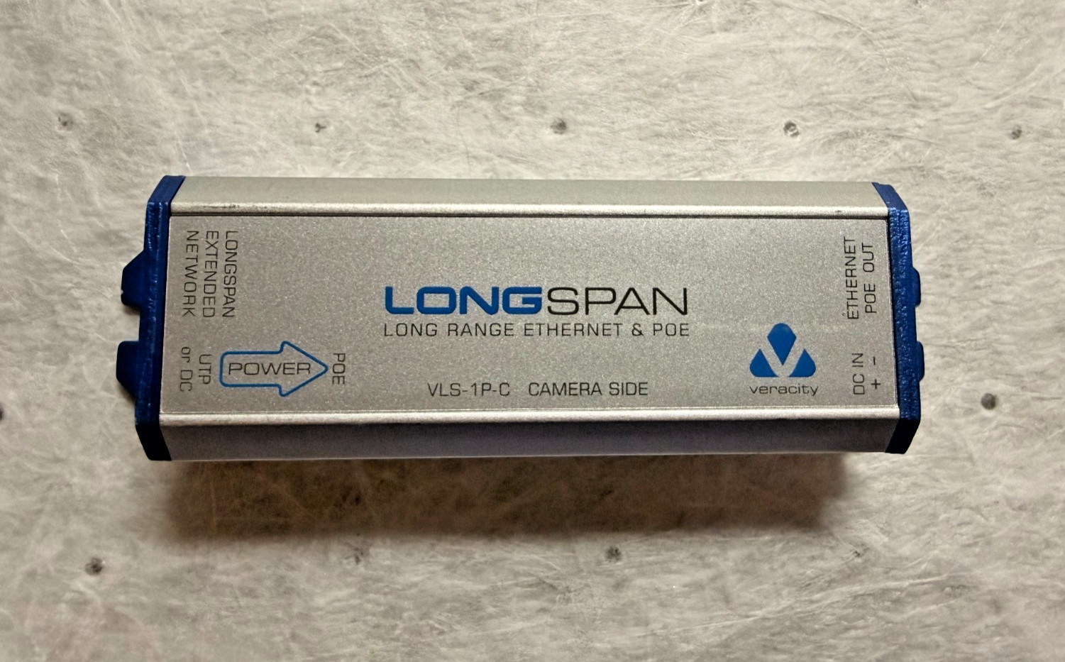 Veracity VLS-1P-C LONGSPAN Long Range Ethernet / POE Range Extender Used