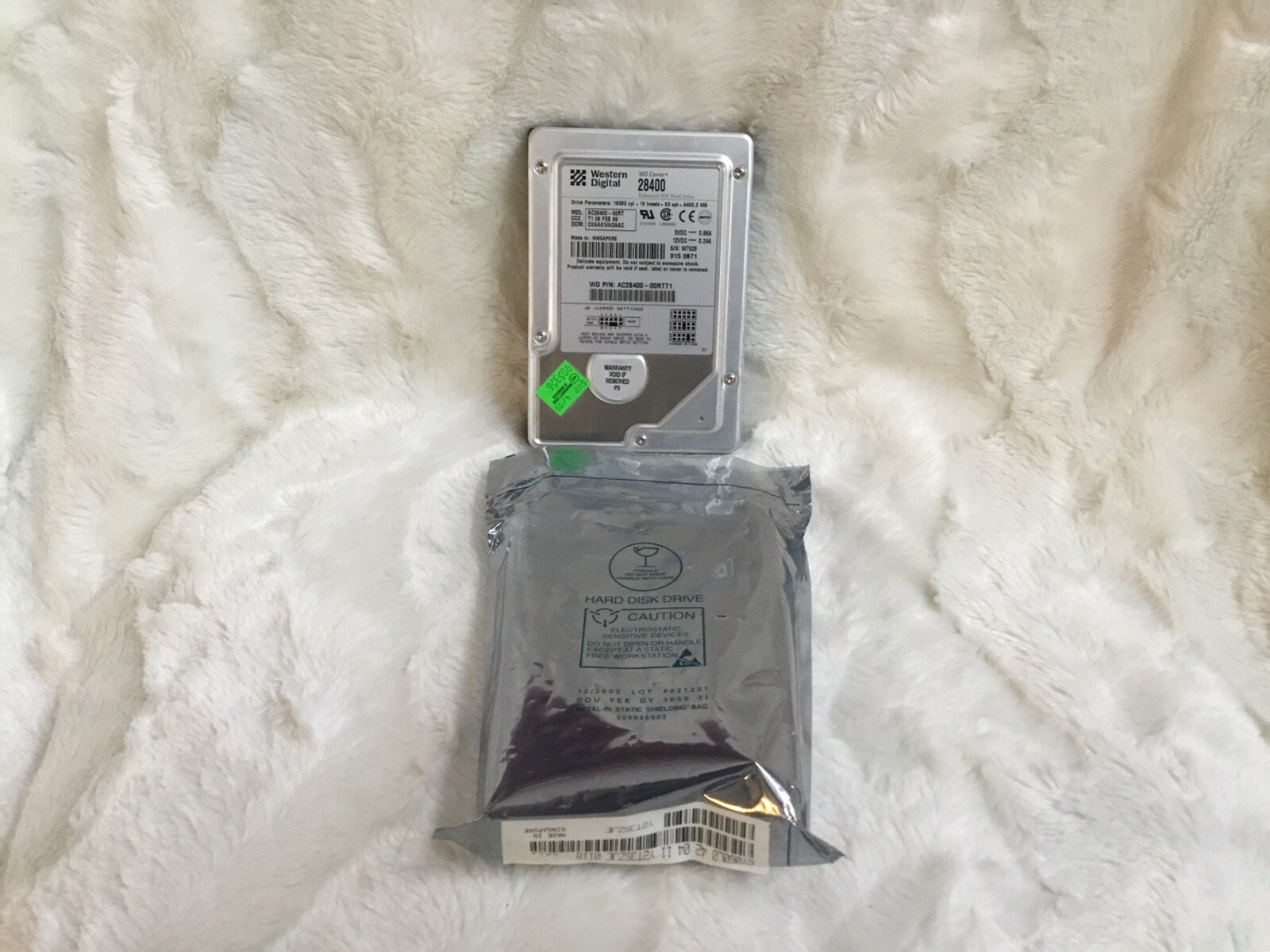 Western Digital AC28400 8.45GB IDE/PATA Hard Drive – Untested Unknown If Working