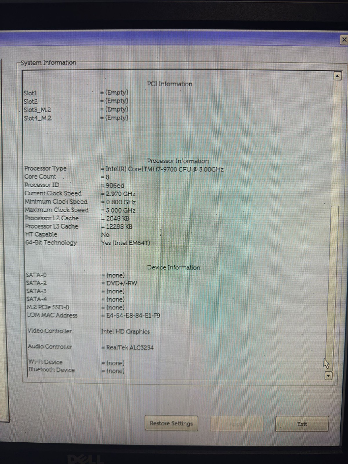 Dell OptiPlex 5070 SFF Core i7-9700 9th Gen No RAM No SSD
