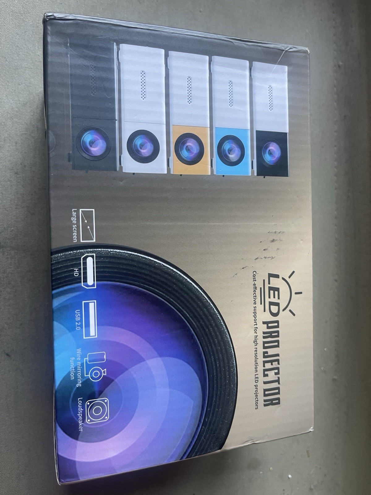 Portable Multi-Media HD Mini LED Projector Model YG300 w Remote
