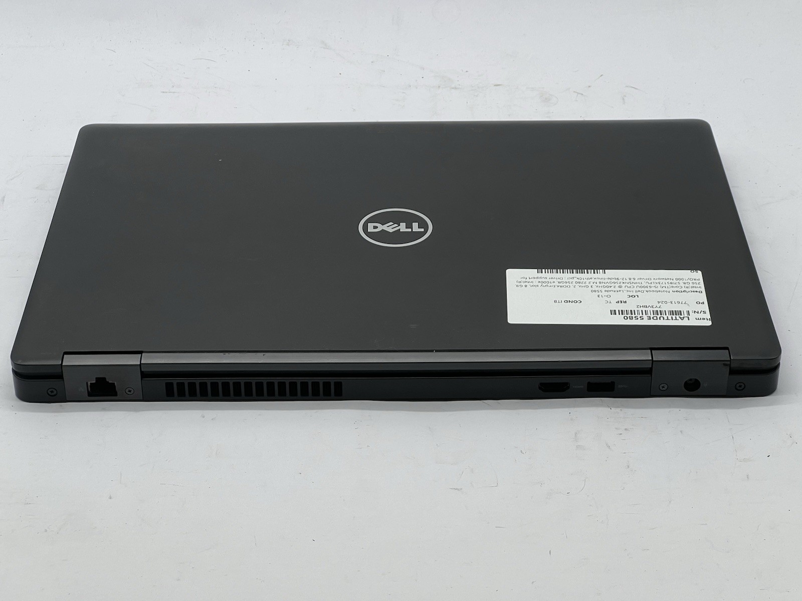 Dell Latitude 5580, i5-6300U CPU, @ 2.40GHz, 8GB RAM, 256GB SSD-No OS/Charger