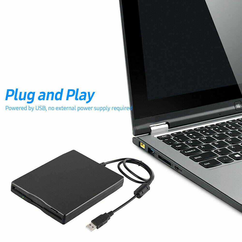 USB 2.0 External Floppy Disk Drive 3.5″ 1.44MB For Laptop Windows PC Mac