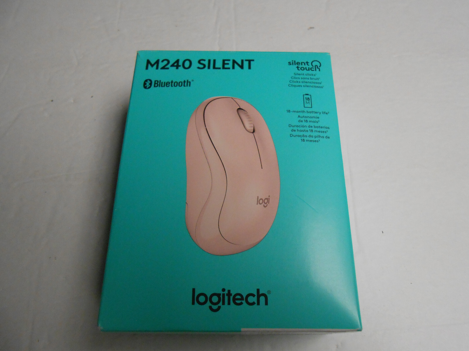 Logitech – M240 Silent Bluetooth Mouse – Pink 910-007117