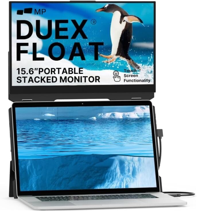 Mobile Pixels 15.6″ Duex Float Portable Stacked Touchscreen Monitor 101-1011P01