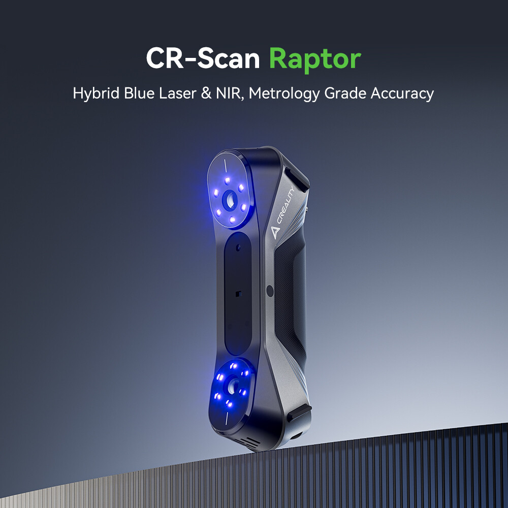 [USED] Creality Raptor 3D Scanner 5-2000mm Range 60FPS Blue NIR Consumer