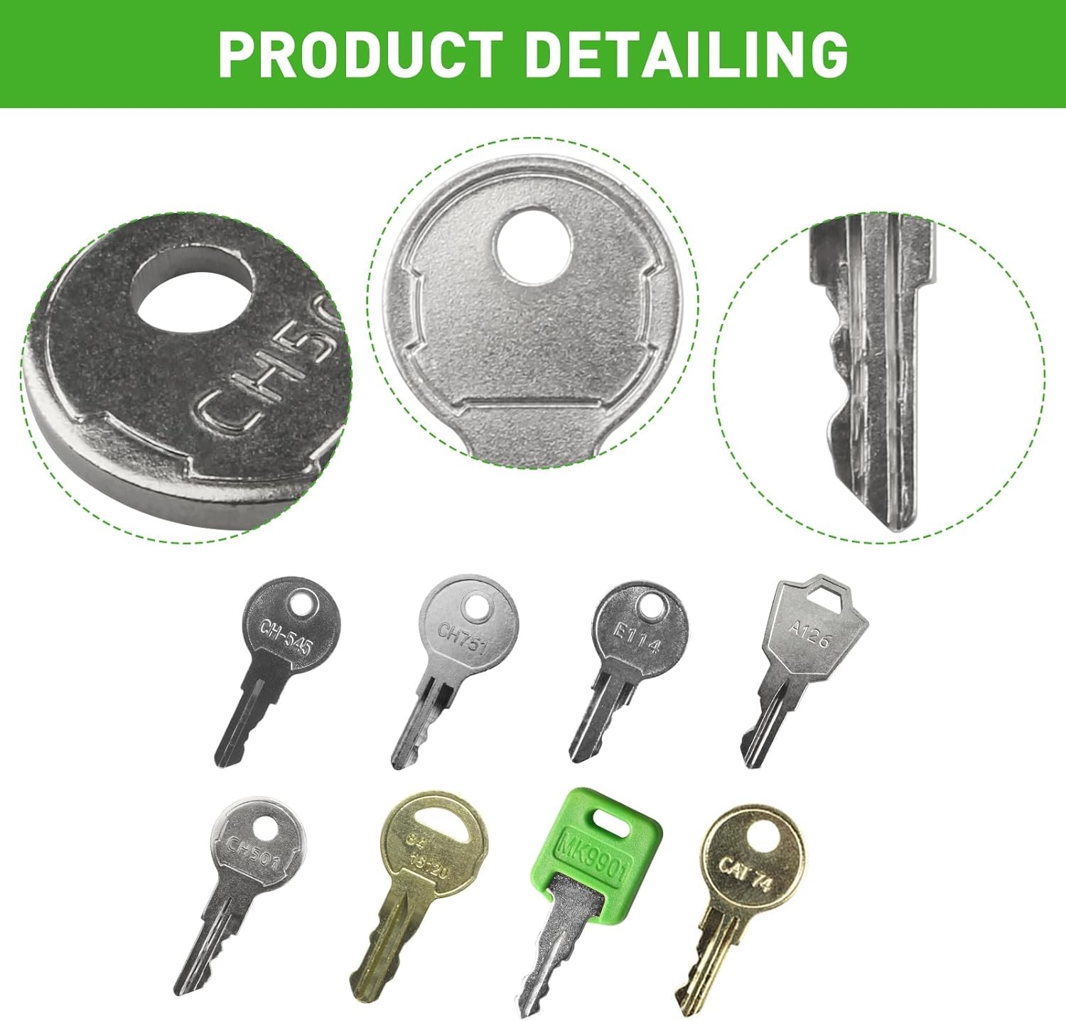 8 Pentesting Master Key Set, MK9901 CH751 CH501 CH545 A126 84 16120 E114 CAT 74