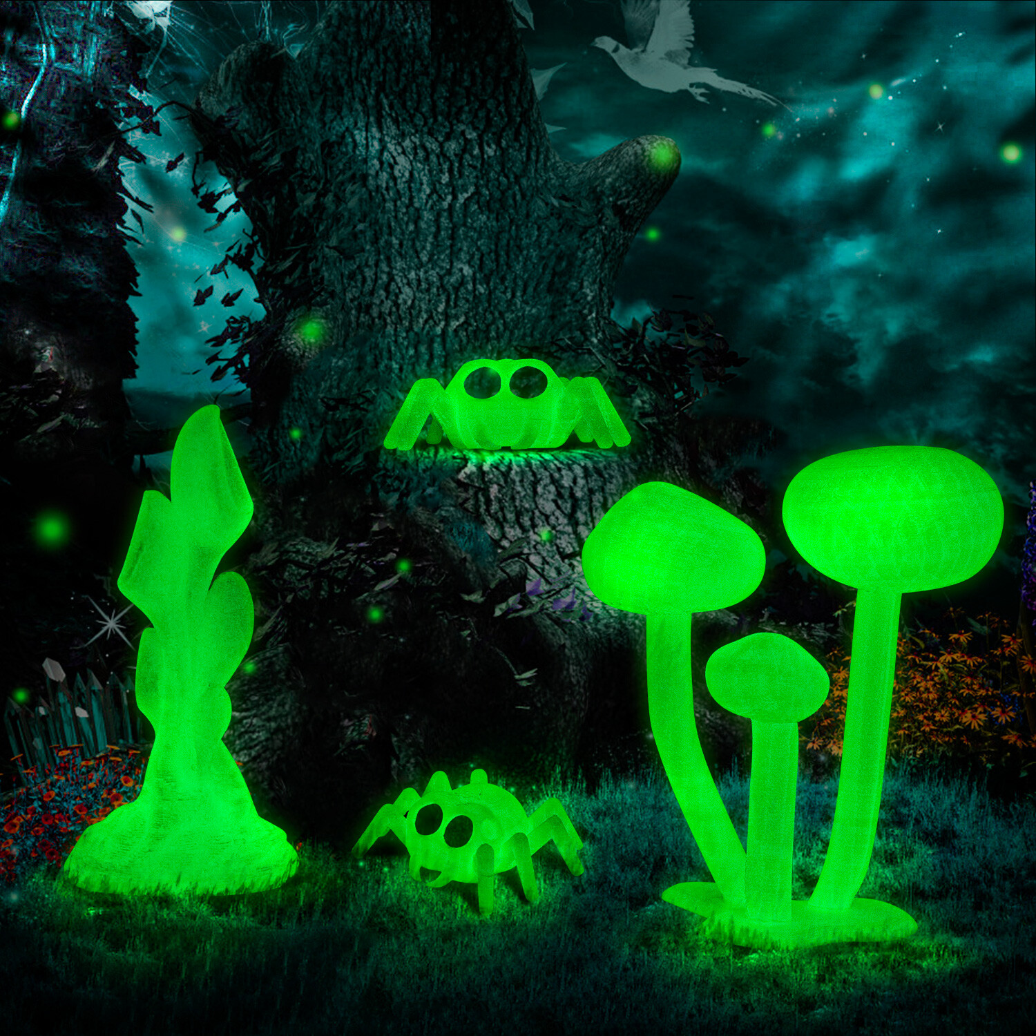 Geeetech 3D Printer Filament Pla Glow In The Dark Luminous Glow Green 1Kg 1.75mm