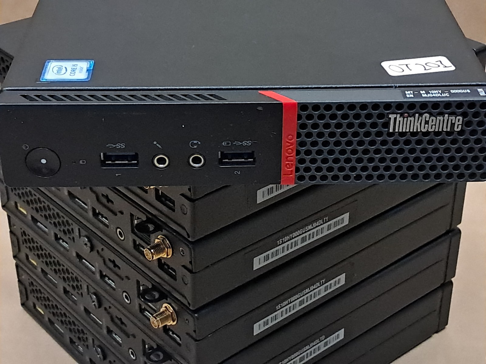 Lot of 7 Lenovo Desktops | 6x ThinkCentre M700 | 1x ThinkCentre M920q