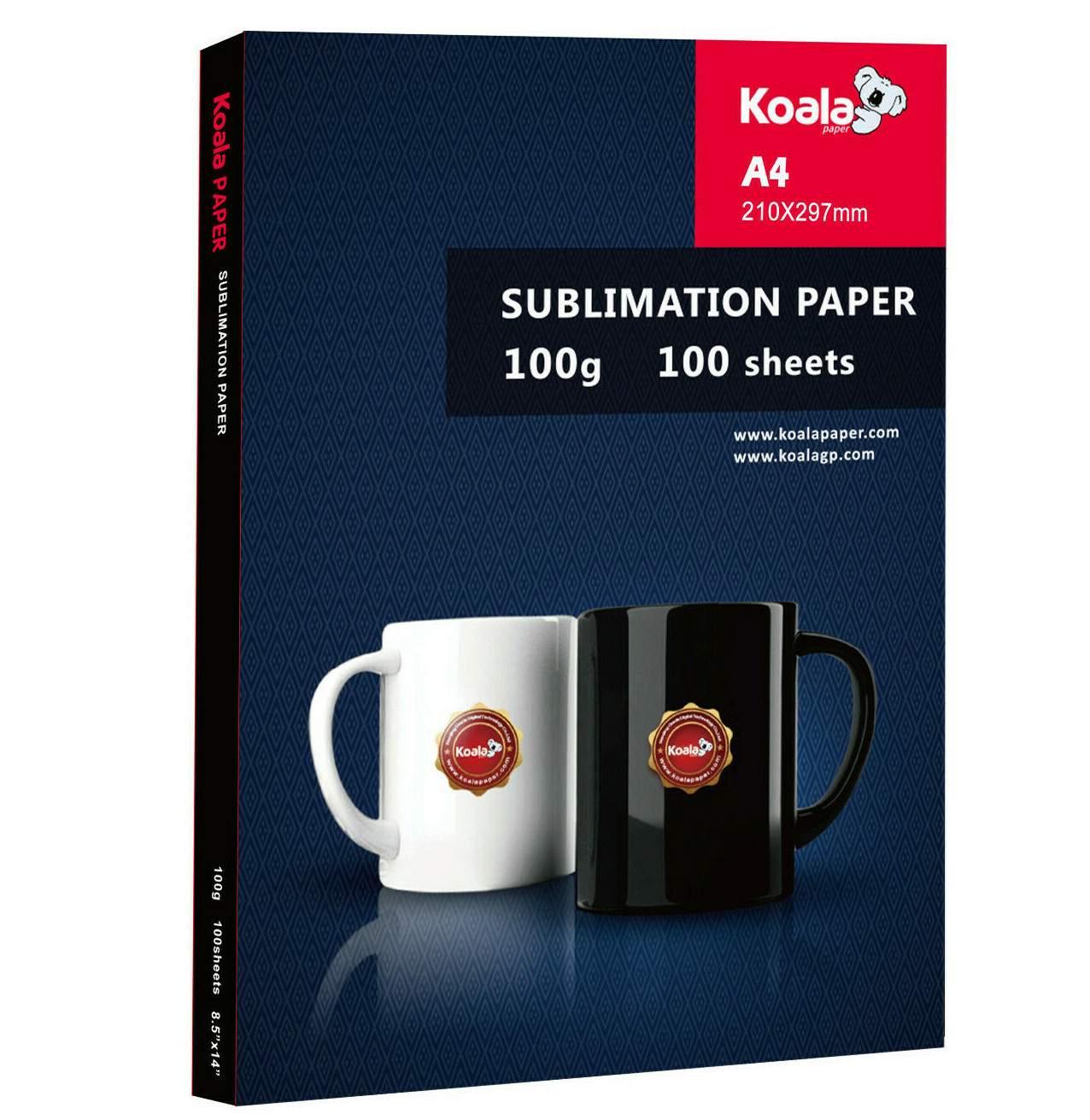 Koala Sublimation Paper 100 Sheets for Inkjet Sublimation Printer 8.3×11.7 105g