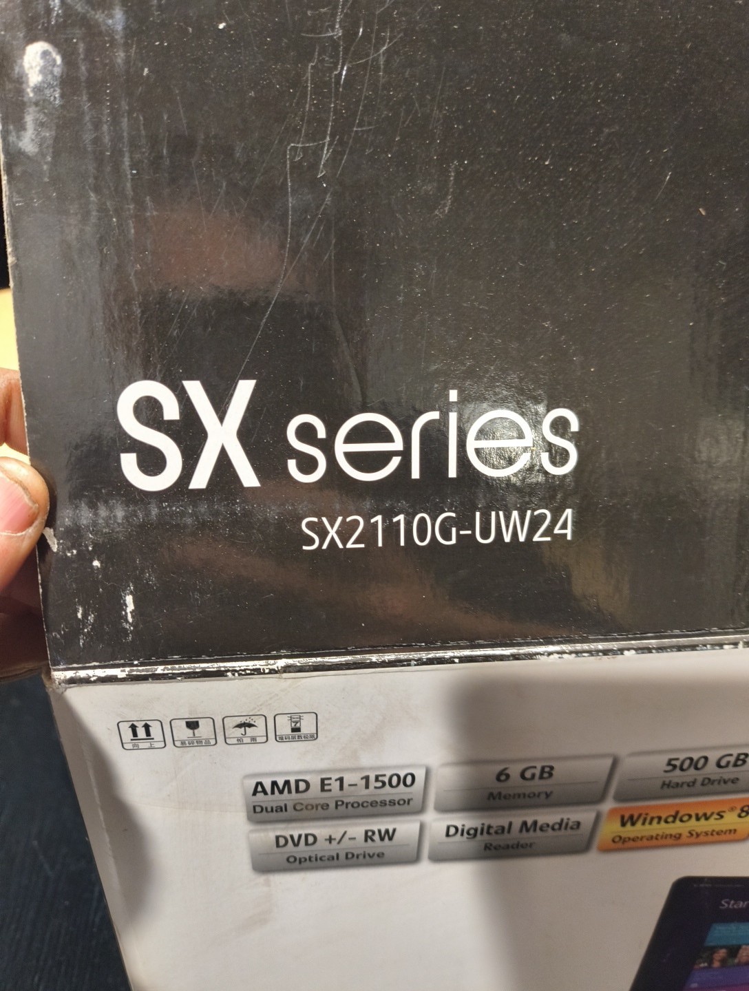 Gateway SX2110G-UW24 AMD E1-1500 Radeon HD 7310 500GB HDD 6GB Ram Windows 8