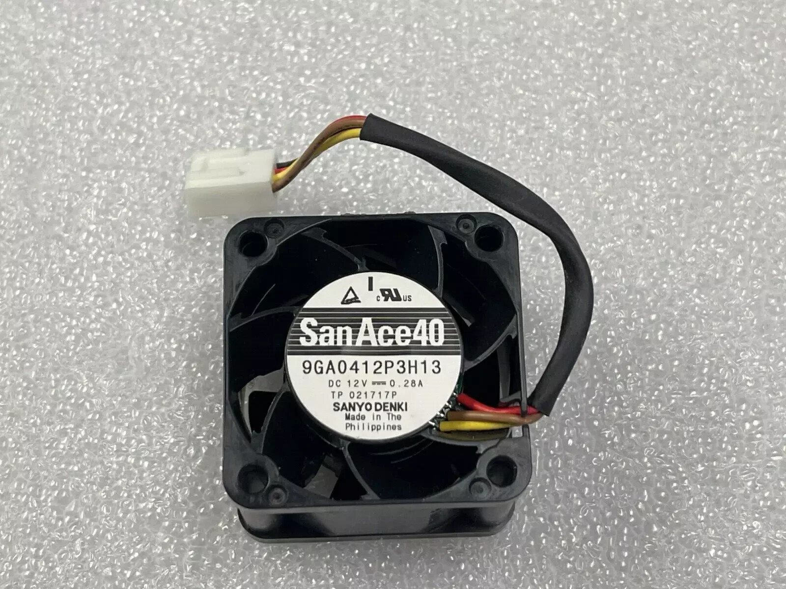 Sanyo 9GA0412P3H13 4028 12V 0.28A 4-wire PWM double ball silent cooling fan