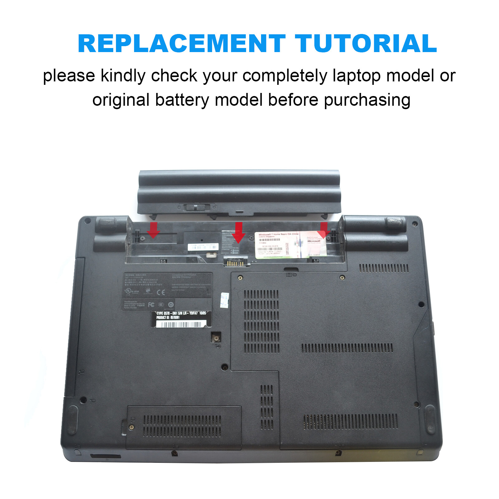 Battery for Lenovo Thinkpad T410 T420 T510 T520 W510 W520 SL410 SL510 5200mAh